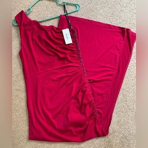 NWT gown with rhinestones L